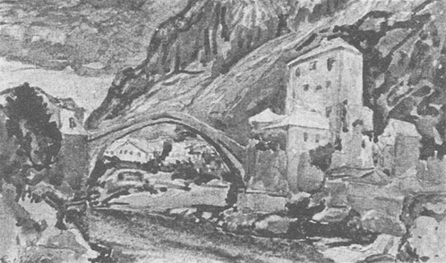 Lazar Drljača: Stari most, 1930.